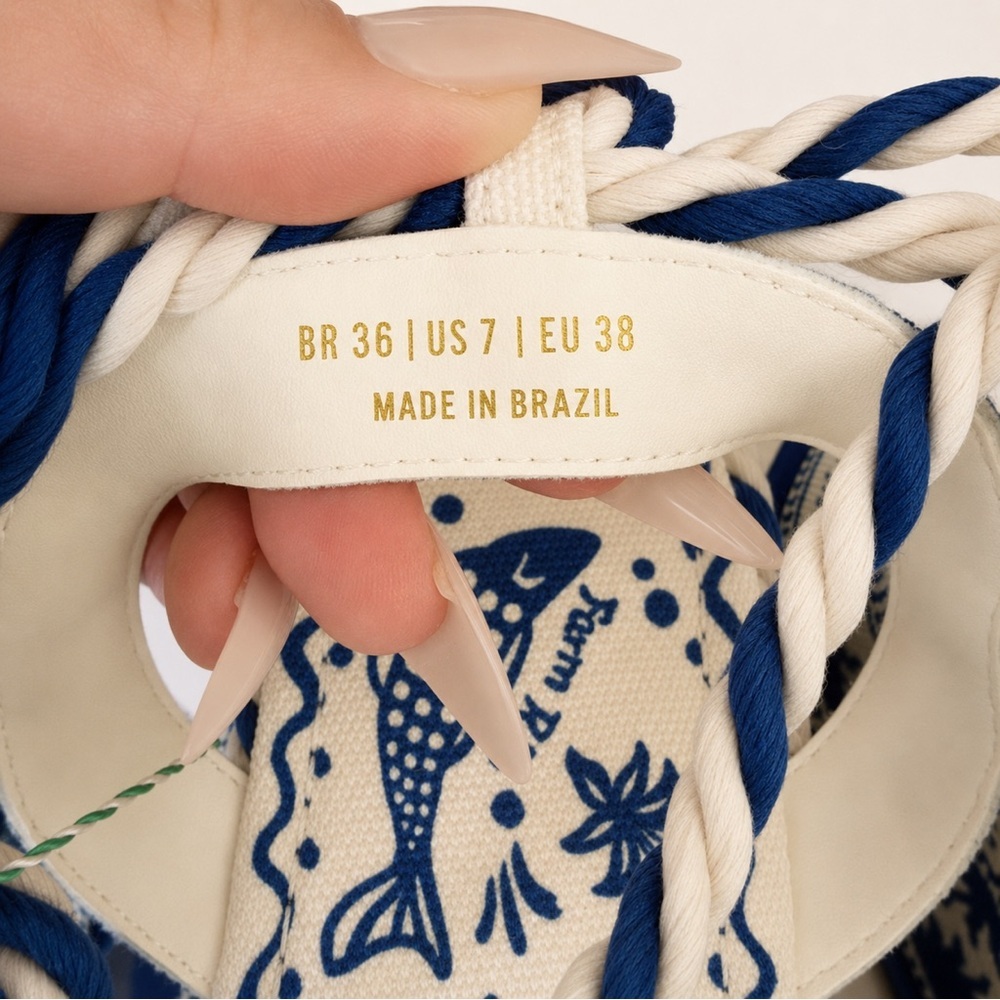 FARM RIO Off White Flatform Sandal - Picture 9 of 11